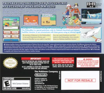 Pokemon - SoulSilver Version (USA) box cover back
